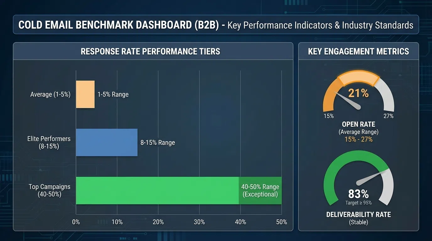 Cold Email Response Rate Benchmarks